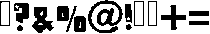 Black Star Regular otf (900) Font OTHER CHARS