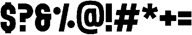 Black Stone otf (900) Font OTHER CHARS