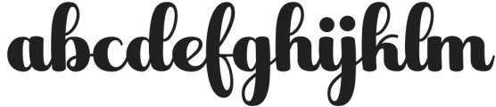 Black Super Regular otf (900) Font LOWERCASE