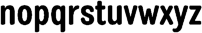 Black otf (900) Font LOWERCASE