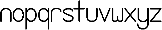 Black otf (900) Font LOWERCASE