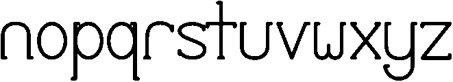 Black otf (900) Font LOWERCASE