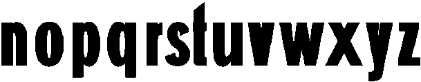 Black otf (900) Font LOWERCASE