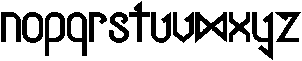 Black otf (900) Font LOWERCASE