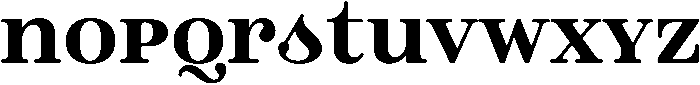 Black otf (900) Font LOWERCASE