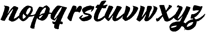 Black otf (900) Font LOWERCASE