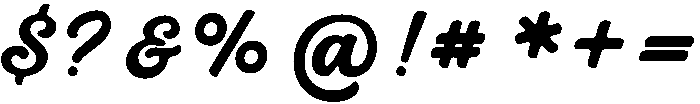 Black otf (900) Font OTHER CHARS