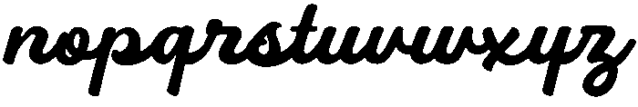 Black otf (900) Font LOWERCASE