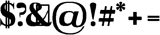 Black otf (900) Font OTHER CHARS