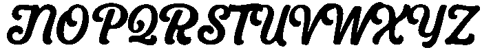 Black otf (900) Font UPPERCASE