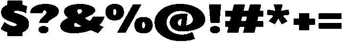 Black otf (900) Font OTHER CHARS