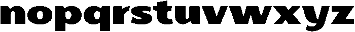 Black otf (900) Font LOWERCASE