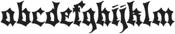 BlackChildRegular otf (900) Font LOWERCASE