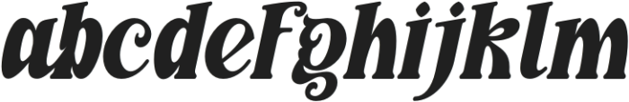 BlackHungry-Italic otf (900) Font LOWERCASE