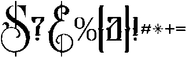 BlackInk otf (900) Font OTHER CHARS