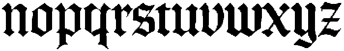 BlackKing otf (900) Font LOWERCASE