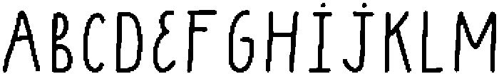 BlackLine Regular otf (900) Font UPPERCASE