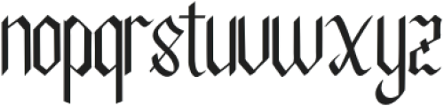 BlackStock-Regular otf (900) Font LOWERCASE