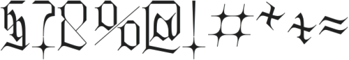 BlackSun-Regular otf (900) Font OTHER CHARS