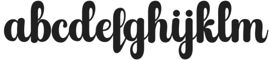 BlackVintageScript otf (900) Font LOWERCASE