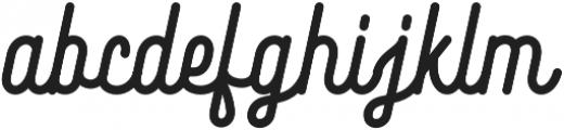 BlackWood Script otf (900) Font LOWERCASE