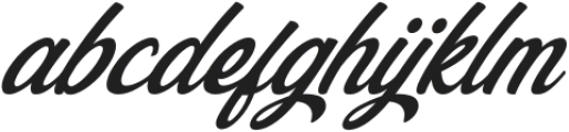 Blackbird Italic otf (900) Font LOWERCASE