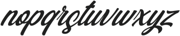 Blackbird Italic otf (900) Font LOWERCASE