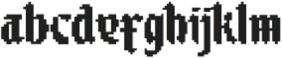 Blackbit Regular otf (900) Font LOWERCASE