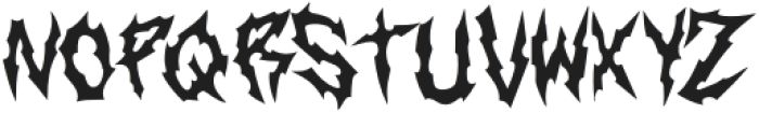 BlackenedRumbling otf (900) Font UPPERCASE
