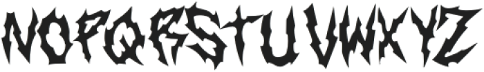 BlackenedRumbling otf (900) Font LOWERCASE