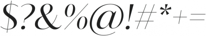 Blacker Sans Display Book Italic otf (400) Font OTHER CHARS