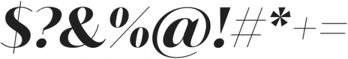 Blacker Sans Display Extrabold Italic otf (700) Font OTHER CHARS