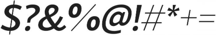 Blacker Sans Medium Italic otf (500) Font OTHER CHARS