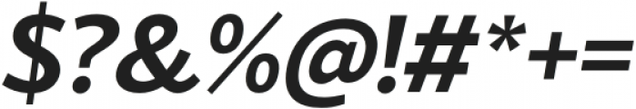 Blacker Sans Pro Bold Italic otf (700) Font OTHER CHARS