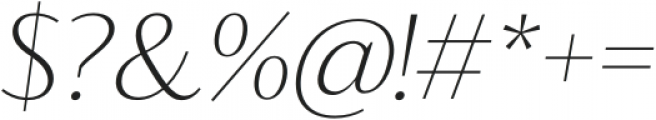 Blacker Sans Text Extralight Italic otf (200) Font OTHER CHARS