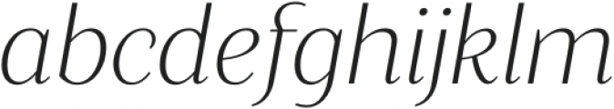Blacker Sans Text Extralight Italic otf (200) Font LOWERCASE