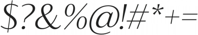 Blacker Sans Text Light Italic otf (300) Font OTHER CHARS