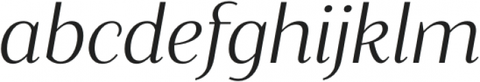 Blacker Sans Text Light Italic otf (300) Font LOWERCASE