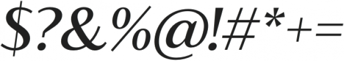 Blacker Sans Text Medium Italic otf (500) Font OTHER CHARS