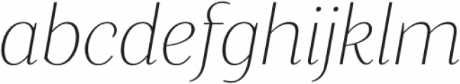Blacker Sans Text Thin Italic otf (100) Font LOWERCASE