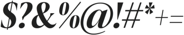 BlackerProCond Disp Bold Italic otf (700) Font OTHER CHARS