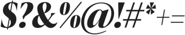 BlackerProCond Disp Extrabold Italic otf (700) Font OTHER CHARS