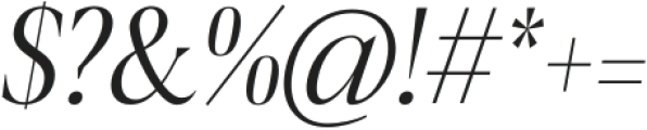 BlackerProCond Disp Light Italic otf (300) Font OTHER CHARS