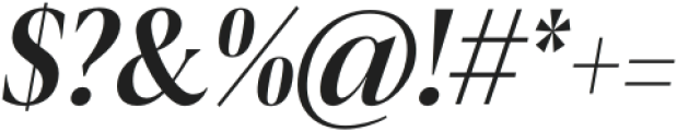 BlackerProCond Disp Medium Italic otf (500) Font OTHER CHARS