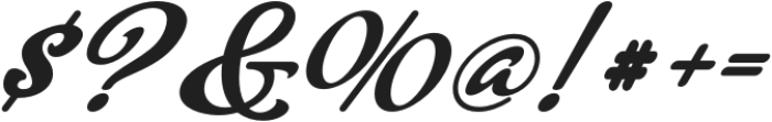 BlackerScript-Italic otf (900) Font OTHER CHARS