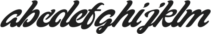 BlackerScript-Italic otf (900) Font LOWERCASE