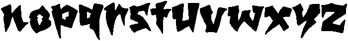 Blackfang otf (900) Font LOWERCASE