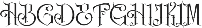 Blackfire Regular otf (900) Font UPPERCASE