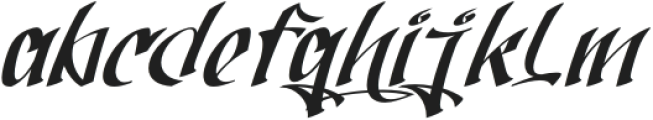 Blackfitty Italic otf (900) Font LOWERCASE