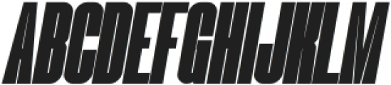 Blackheat Italic otf (900) Font LOWERCASE